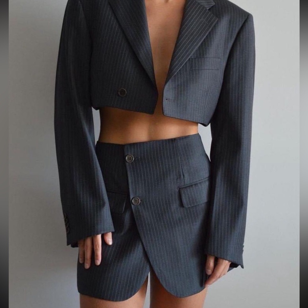 Vintage Reworked Cropped Blazer Set - Picture 7 of 10